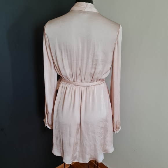 Women's size 10 'BARDOT' Gorgeous champagne long sleeve dress - AS NEW - Picture 5 of 6